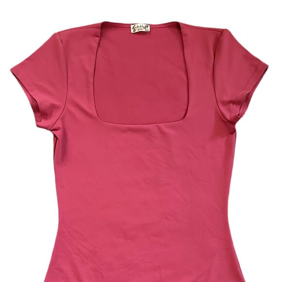 Intimately Free People Bodysuit Thong Sz Small Fair & Square Neck Stretch Womens - Picture 2 of 13